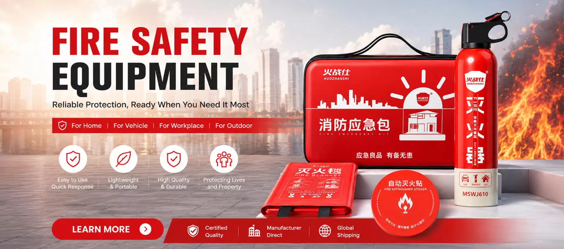 Attrezzature per la sicurezza antincendio