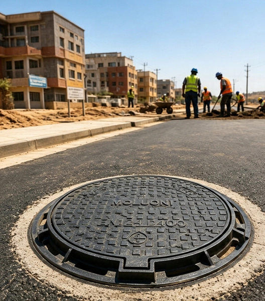 Chiusini e drenaggio in ghisa sferoidale in Africa